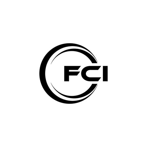 FCI letter logo design in illustration. Vector logo, calligraphy ...