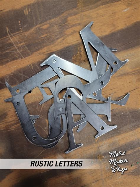 Rustic Metal Letters Crafting Letters Priced per Letter - Etsy