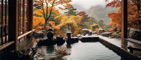 Premium AI Image | Japanese onsen ryokan