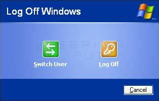 How to log off Windows