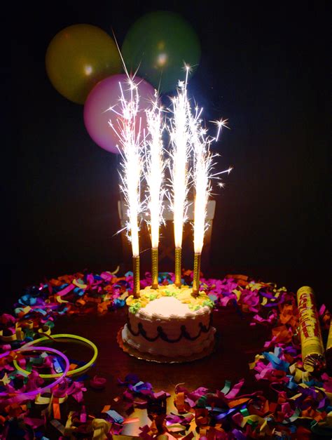 Birthday Sparklers | Birthday cake with candles, Birthday cake sparklers, Cake sparklers