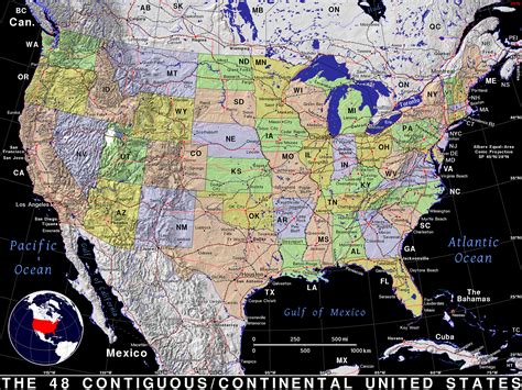 Continental United States · Public domain maps by PAT, the free, open source, portable atlas