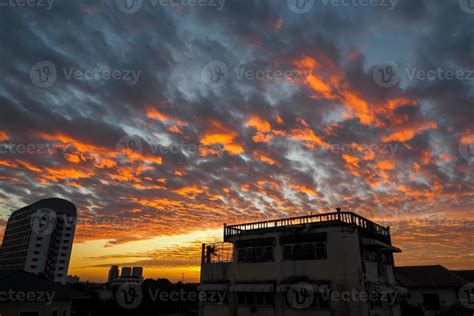 Red sky at morning, during sunrise 11074796 Stock Photo at Vecteezy