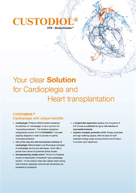 CUSTODIOL College - Cardioplegia with CUSTODIOL®