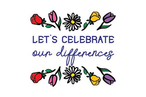 Let's Celebrate Our Differences SVG Cut file by Creative Fabrica Crafts · Creative Fabrica