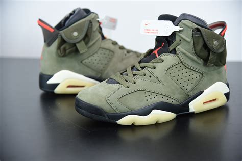 Travis Scott x Air Jordan 6 “Medium Olive” For Sale – The Sole Line