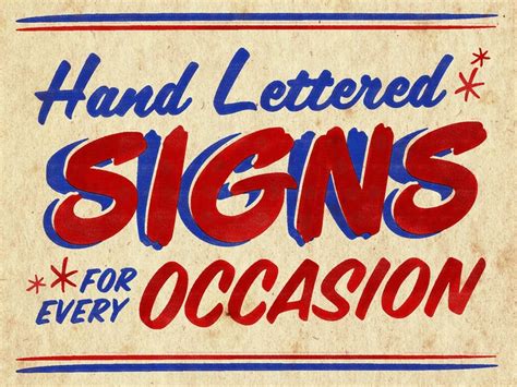 Hand Lettered Signs | Sign painting lettering, Hand painted signs vintage, Lettering