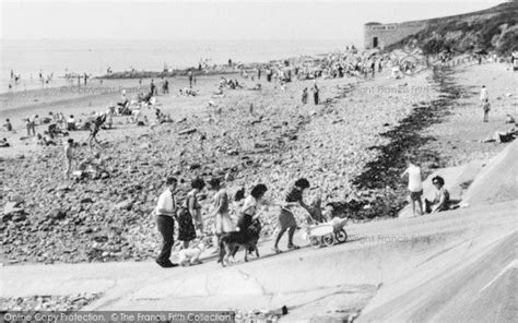 Photo of Heysham, The Beach, Half Moon Bay c.1960