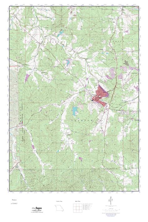 MyTopo Potosi, Missouri USGS Quad Topo Map