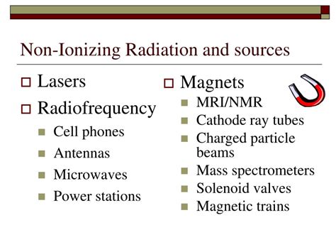 PPT - Ionizing and Non-Ionizing Radiation CHEM 605 Fall 2011 PowerPoint ...