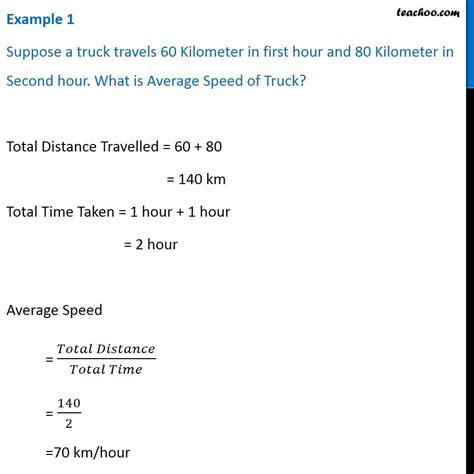 Average Speed - Formula, Examples, Questions - Teachoo - Concepts