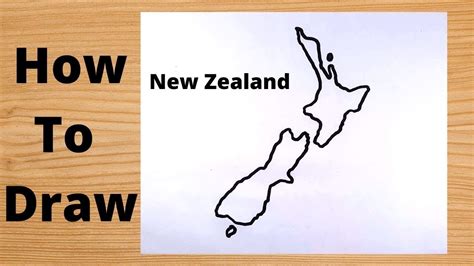 Drawing New Zealand Map - Hidden Trick - YouTube