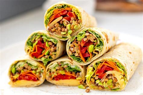 The BEST Veggie Wrap (High-Protein, Vegetarian)