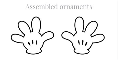 Mickey Mouse Glove Template Printable - Printable Templates