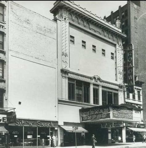 Broadway marquee Gypsy Broadway Theatre Ethel Merman The Broadway ...