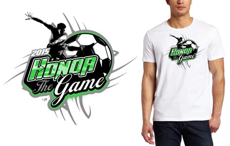 2015 Honor The Game Soccer T-Shirt Logo Design – UrArtStudio