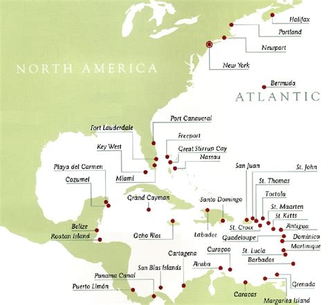 Cruise Ports Maps - NYCruiseInfo.com