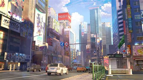 ANIME BACKGROUND, SHIN W on ArtStation at https://www.artstation.com/artwork/ELz5eK | Scenery ...