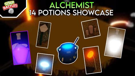 14 ALCHEMIST POTIONS SHOWCASE!!! | Roblox - Slap battles - YouTube