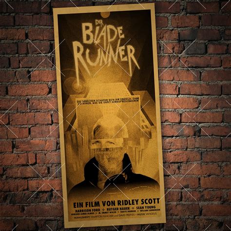 Blade Runner Art Deco Poster 11x25 Art Print - Etsy