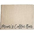 Amazon.com: Coffee Maker Mat for your Coffee Machine, Burlap Coffee Bar Placemat, Coffee Station ...
