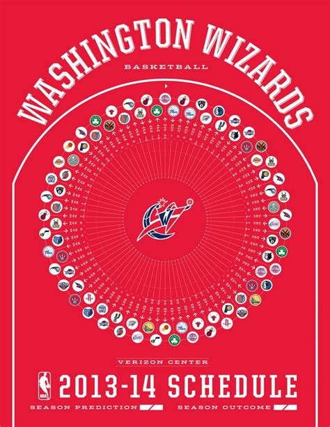 Washington Wizards 2013-14 Schedule | Basketball schedule, Nba schedule ...