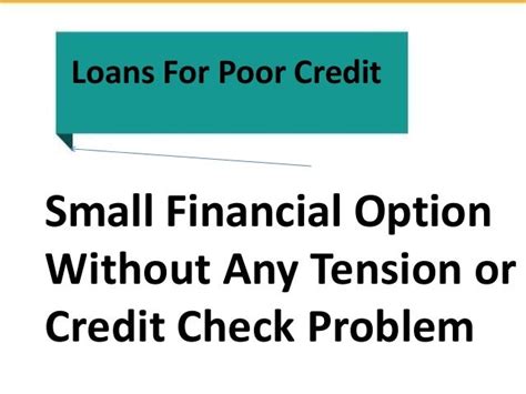 Loans For Poor Credit - Better Loan Against Any Kind of Financial Eme…