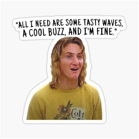 "Vintage Retro Jeff Spicoli Quote Gifts Best Men" Sticker for Sale by ...