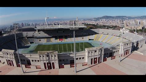 Estadio Olimpico y Vistas desde Montjuic - Olympic Stadium and Montjuíc views - Barcelona - YouTube