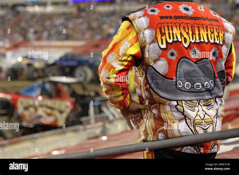 March 3, 2012: Monster truck Gunslinger driver Scott Hartsock in action ...