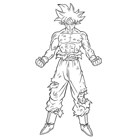 How To Draw Goku Ultra Instinct Form Art Tutorial Gok - vrogue.co