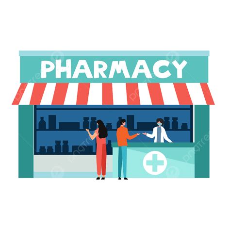 Pharmacist White Transparent, Pharmacy Flat Style Illustration Female Pharmacist, Pharmacy ...