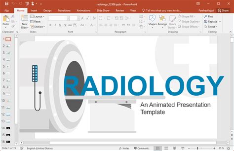 Animated Radiology PowerPoint Template