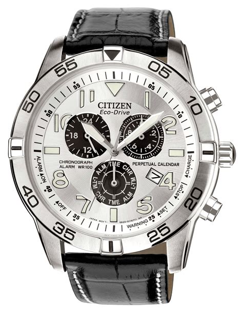 Citizen Mens Eco-Drive Perpetual Calendar Strap Watch - Silver Reviews