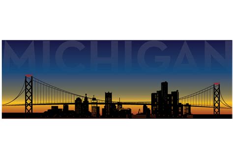 Detroit Skyline Cityscape - skyline vector png download - 1400*980 ...