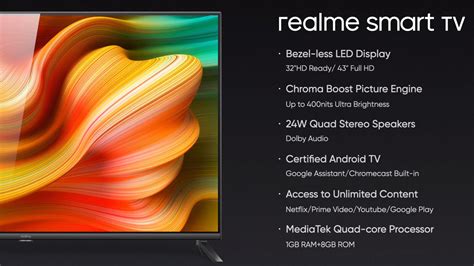 At just ₹12,999, Realme's Smart TV undercuts the Mi TV 4A in India