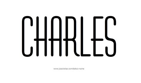 Charles Name Tattoo Designs