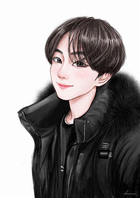 Mii Lun on Twitter in 2021 | Fan art, Kpop drawings, Boy art