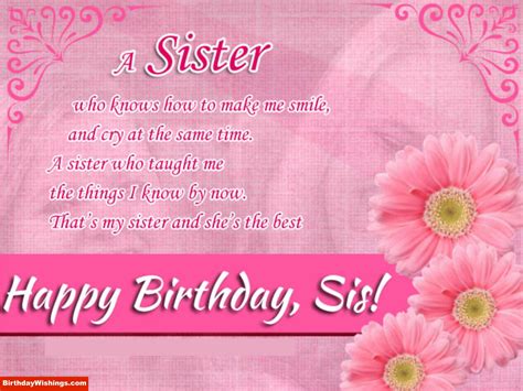 Birthday Poem For Sister | Happy Birthday Wishes