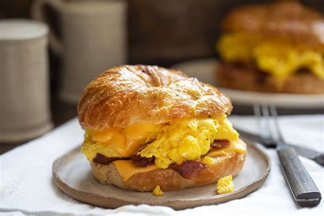 Bacon, Egg, and Cheese Croissant - I Am Homesteader