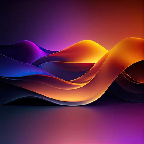 Premium Photo | Abstract wave gradient background digital illustration