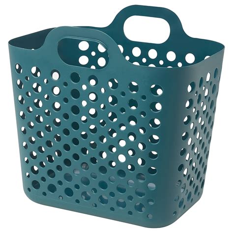 SLIBB flexible laundry basket, turquoise, 24 l (6 gallon) - IKEA