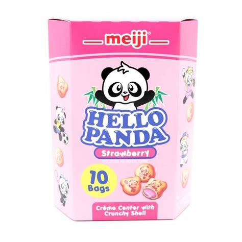 Meiji Hello Panda Strawberry (10 Bags) - 9.1 oz (258 g) - Well Come ...