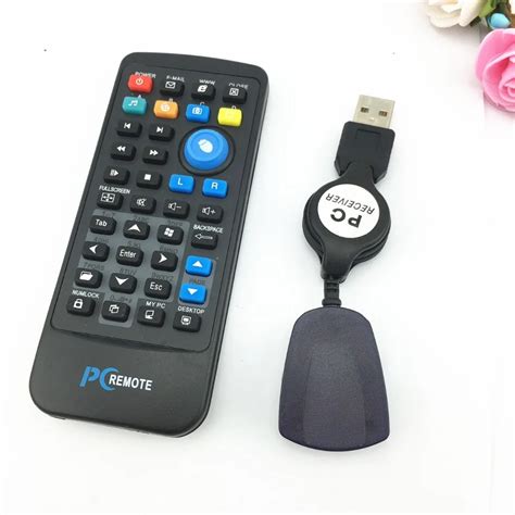 IR Wireless Controller PC Computer Remote Control USB Media Center fly Mouse & USB Receiver For ...