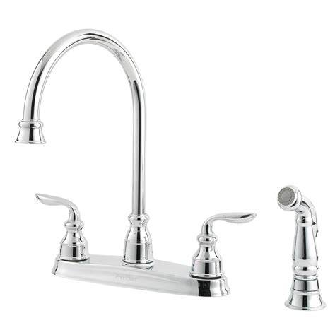 Pfister Avalon Polished Chrome 2-Handle High-Arc Kitchen Faucet at Lowes.com