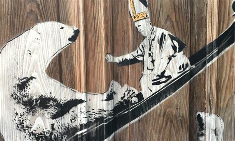 The Pope gives us hope: climate change graffiti unveiled in Venice