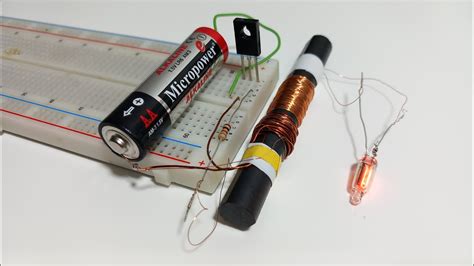 High Voltage from One 1.5V Battery | high frequency 500khz - YouTube