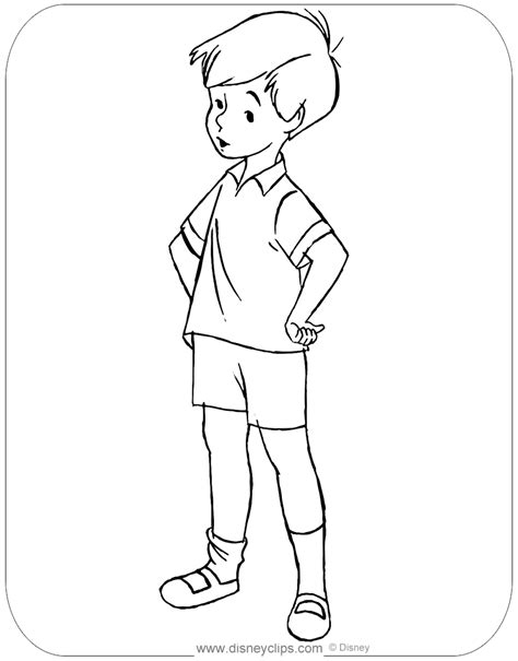 Christopher Robin Coloring Pages