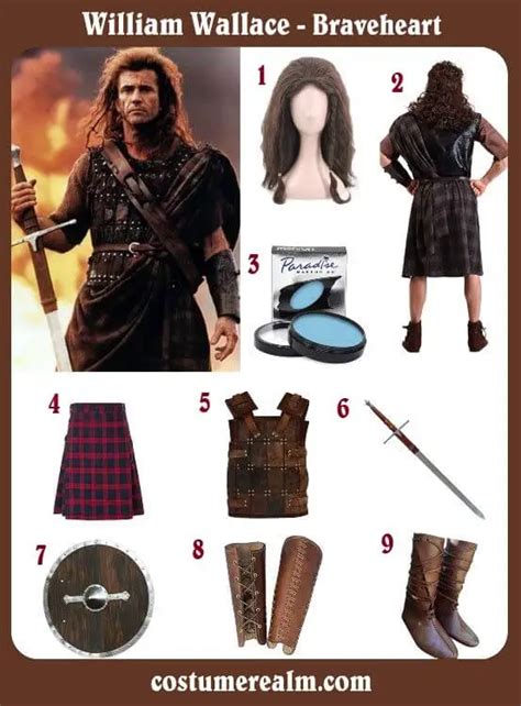 William Wallace Braveheart Costume - Costume Realm