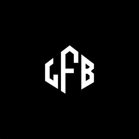 LFB letter logo design with polygon shape. LFB polygon and cube shape ...